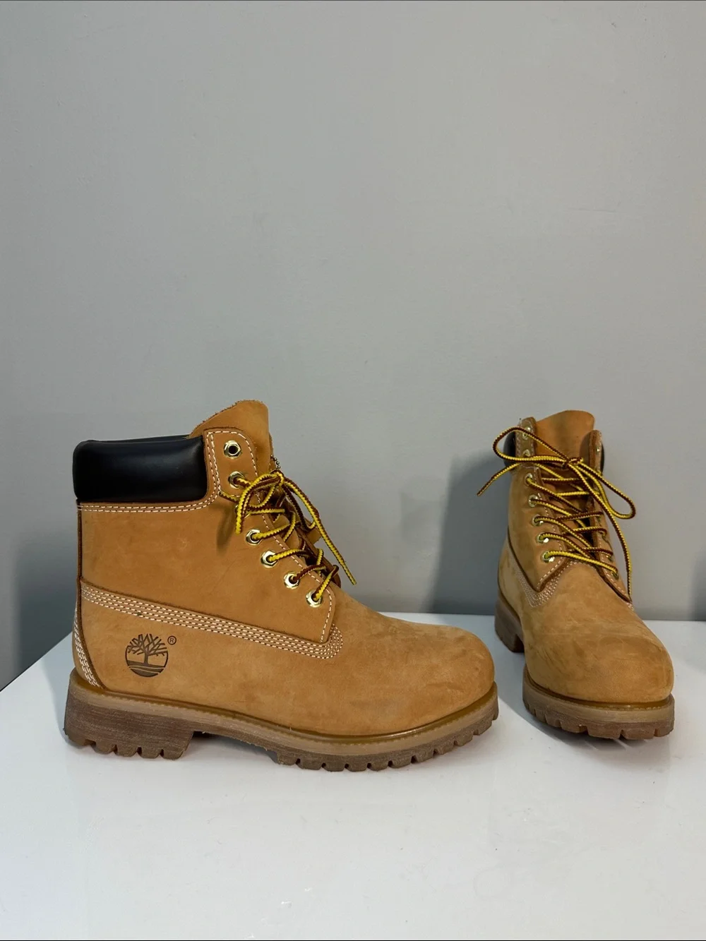Timberland Wheat Nubuck Leather 6” Lace Up Boots Size 7 Utility Gorpcore Work
